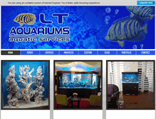 Tablet Screenshot of ltaquariums.com